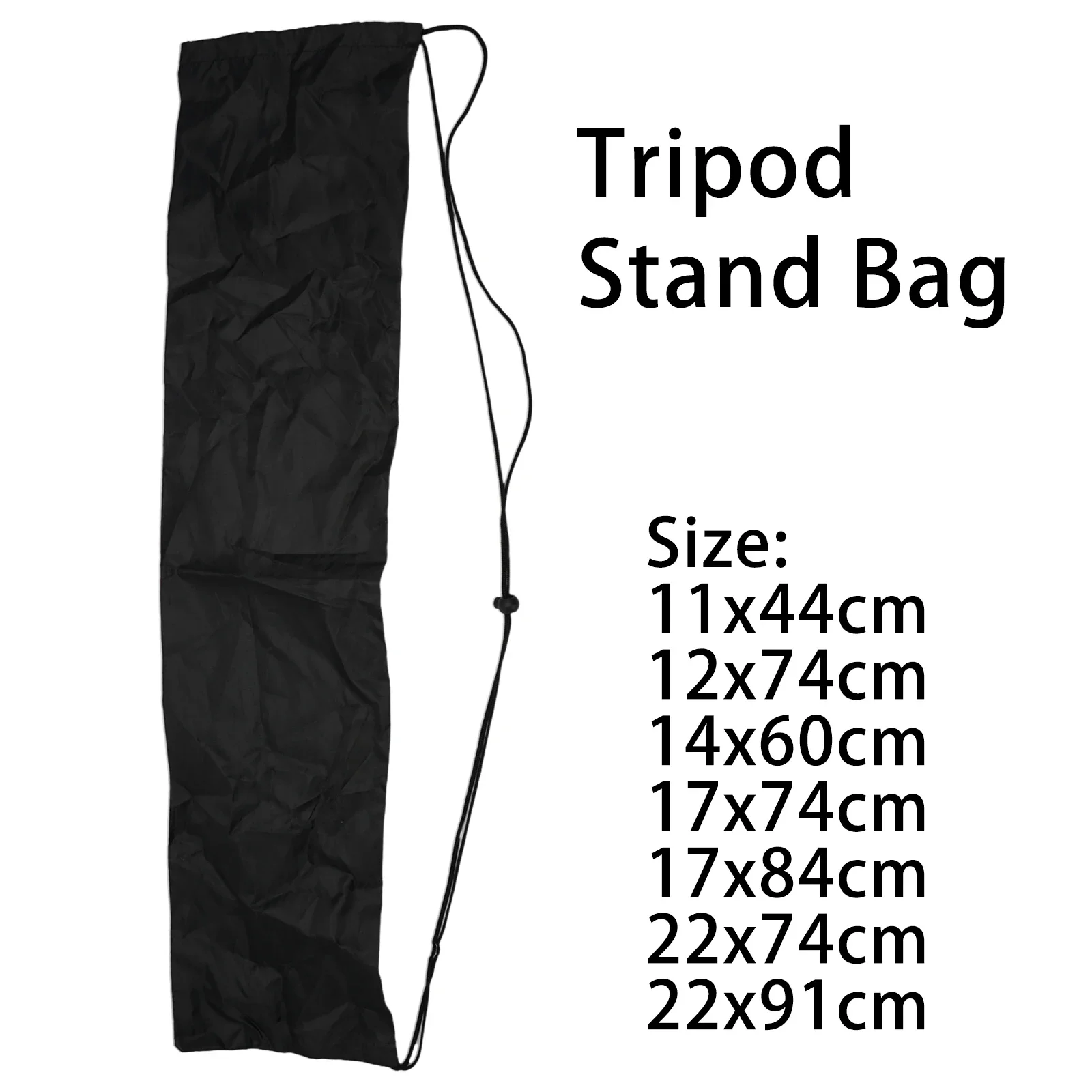 Adjustable 44-91cm Drawstring Tote Bag For Microphone Stand Lighting Stand Tripod Or Umbrella Compact Foldable Case