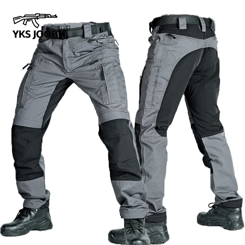 

Men Military Outdoor P40 Tactical Pants Multi-pocket Cargo Trousers Waterproof Wear-resistant Field Training SWAT Pants Uniforms