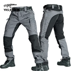 Men Military Outdoor P40 Tactical Pants Multi-pocket Cargo Trousers Waterproof Wear-resistant Field Training SWAT Pants Uniforms