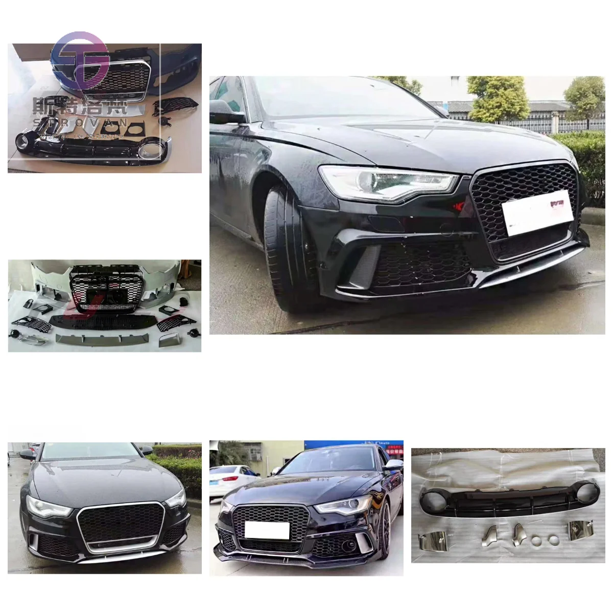 

Body Kit Include RS6 Car Bumpers for Audi A6 C7 2012-2015 Upgrade RS6 Model