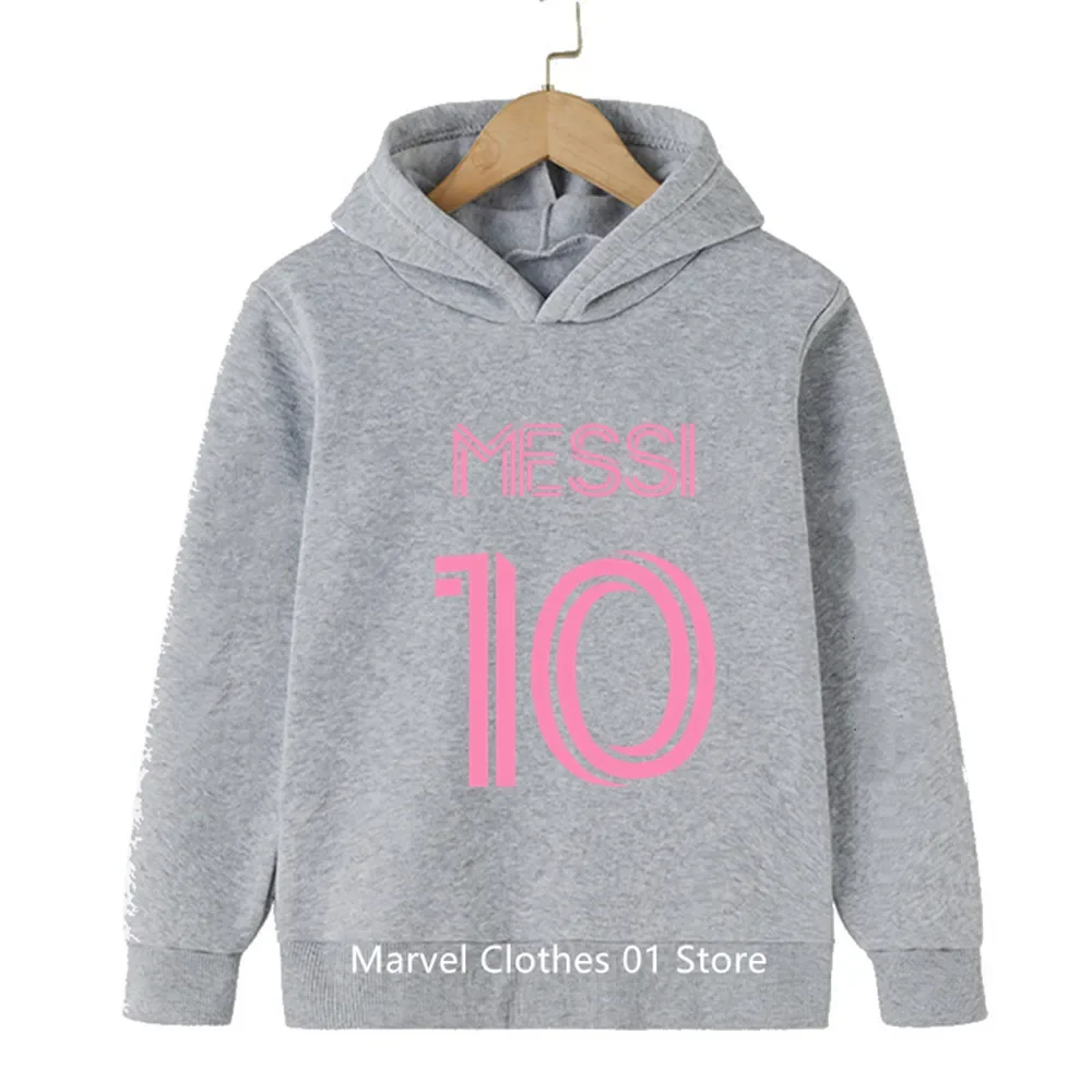 Football Superstar Girls Clothing Children Fashion Boys Messi Hoodie Kids Clothing Spring Autumn Sports Suit Tracksuit