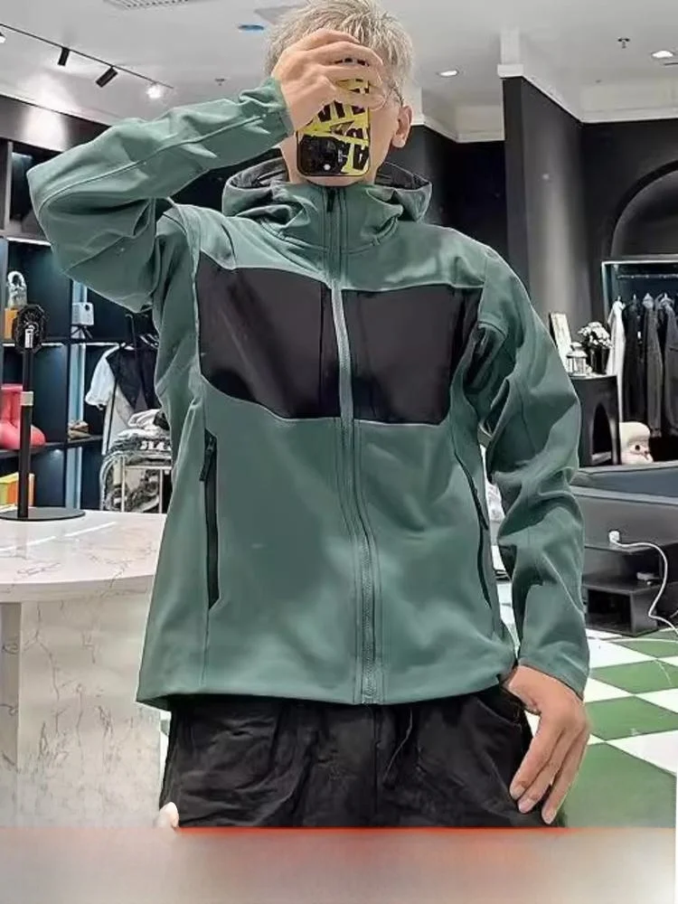 

Мужское уличное пальто на подкладке из 3D индивидуального мягкого ell Jaet, ветрозащитное, водонепроницаемое, молодежное, из полиэфирного волокна, подходит для осеннего пальто