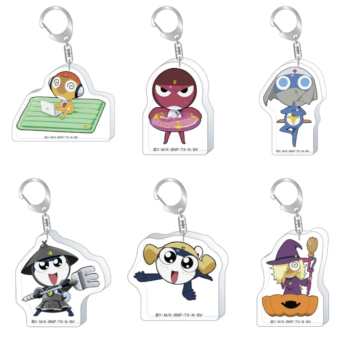 

Game Keroro Cosplay Key Chain Anime Acrylic Phone Chain Bag Pendant Keychains Halloween Keyring Accessories Gifts