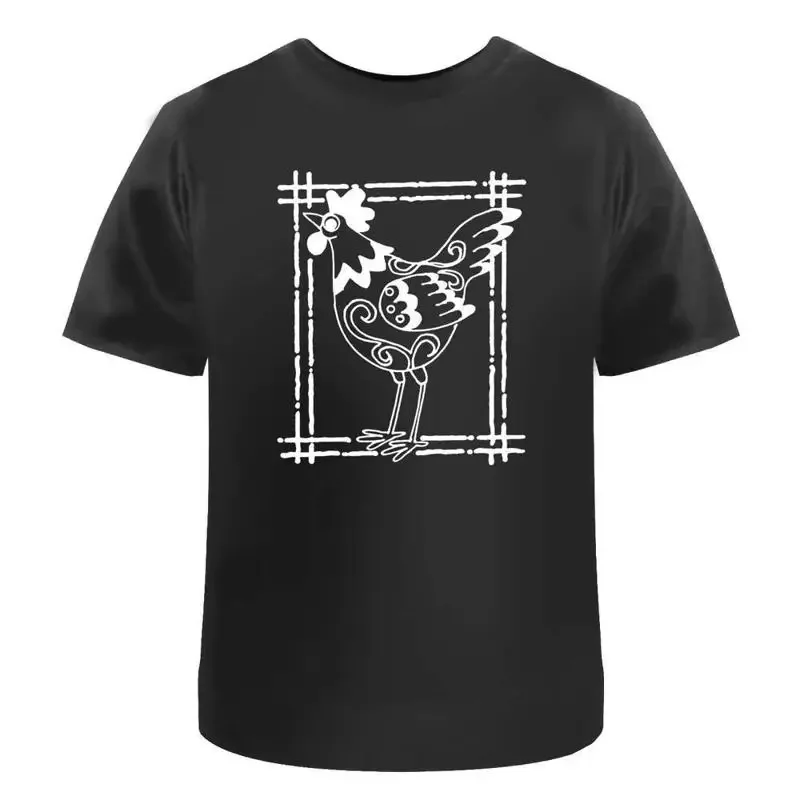 Framed Chicken' Cotton T Shirt Ta024871