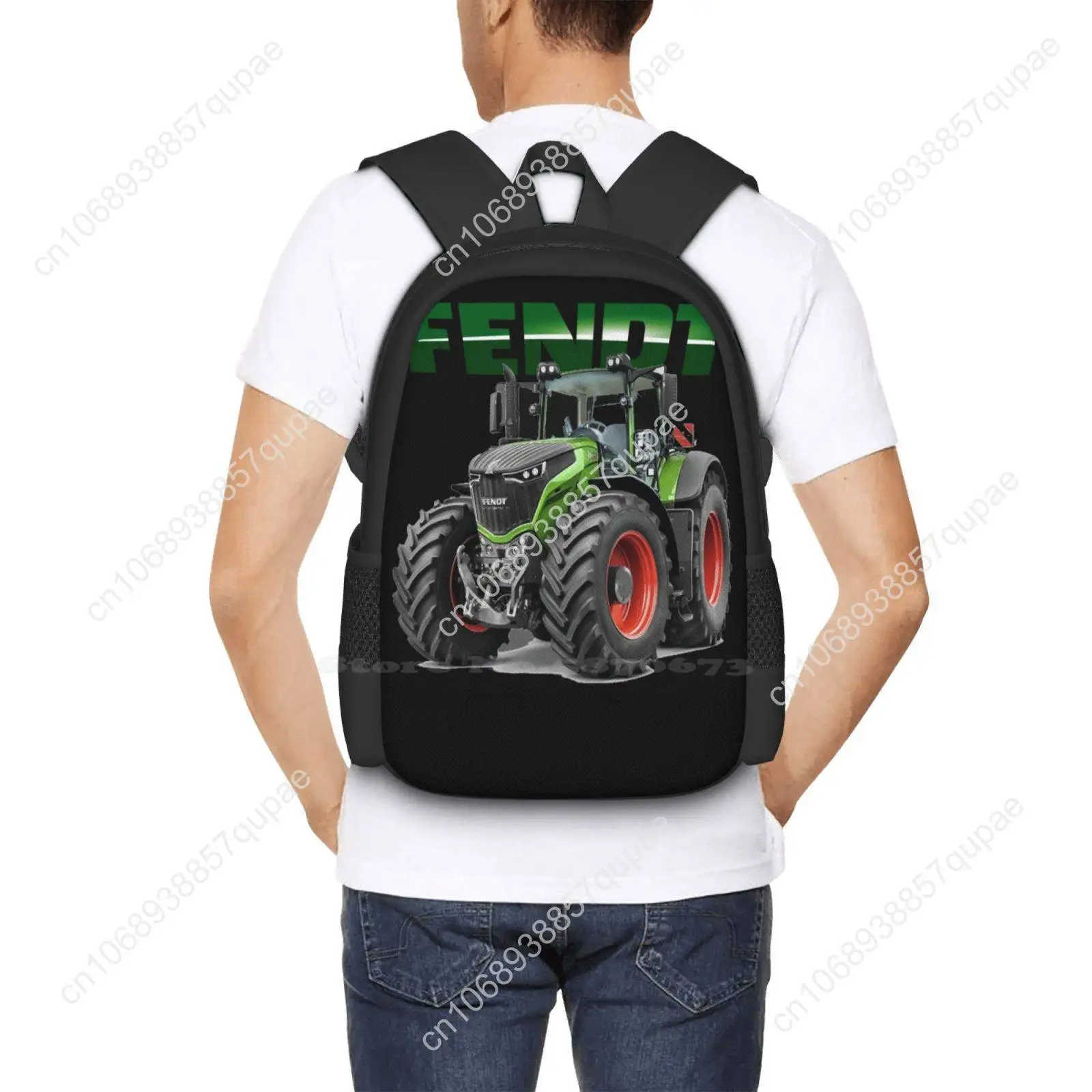Fendt German Tractors Fashion Pattern Design Travel Laptop School Backpack Bag German Tractors Fendt Vintage Germany