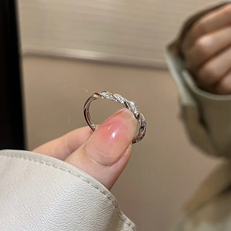 Bagues en diamant doux pour femmes, matiques d'ouverture, version coréenne, mode 03/Decor, 1PC