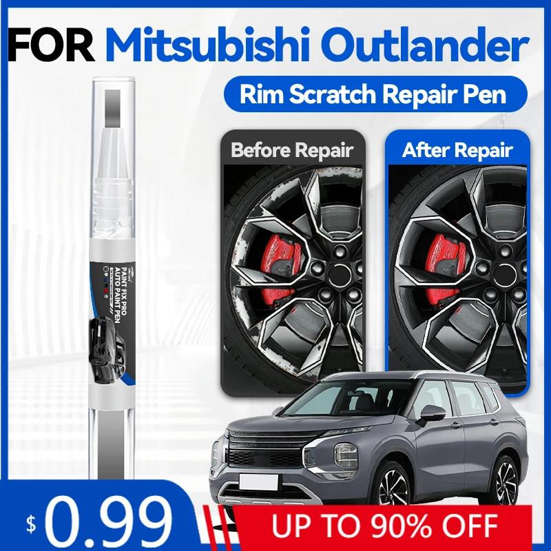 

Карандаш для подкраски колесных дисков Mitsubishi Outlander 2001-2025 CU CW0 GF0 GG0, средство для ремонта царапин, DIY