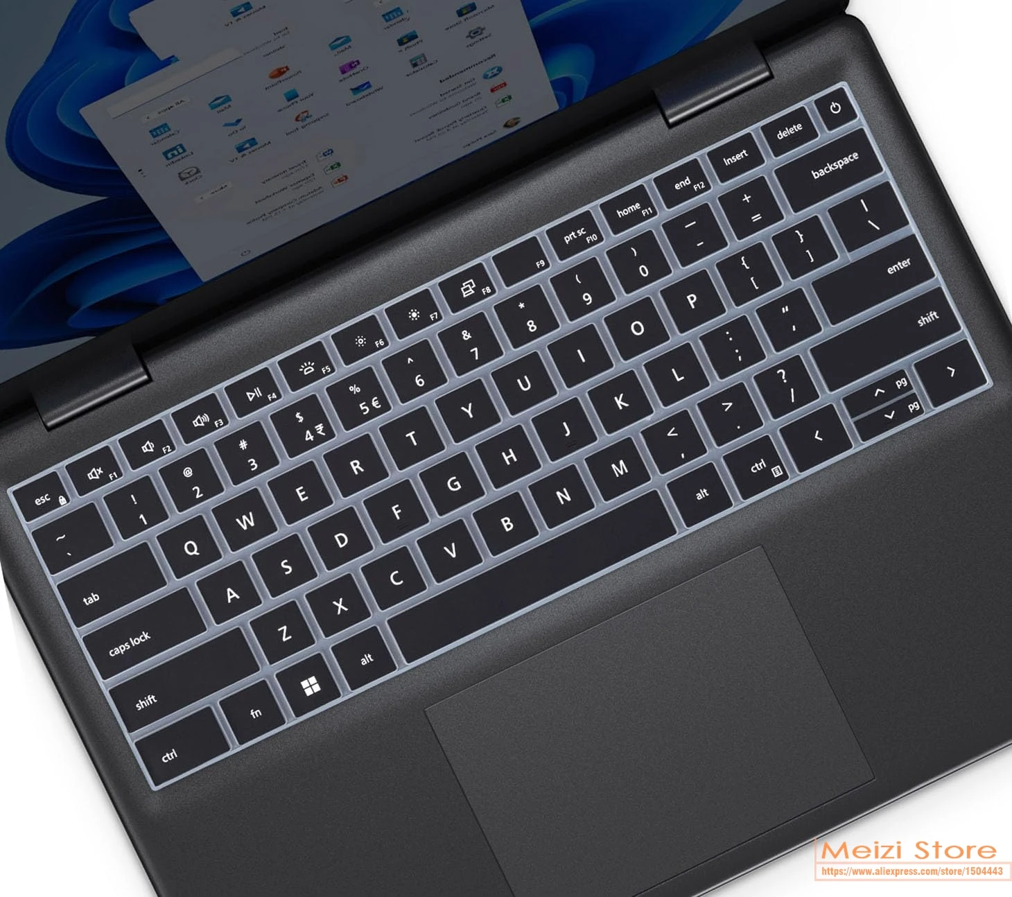 for Dell Inspiron 14 2-in-1 5440 5441 5445 7440 7441 7445 2025 2024 & Inspiron 16 PLUS 7640 Silicone Laptop Keyboard Cover Skin
