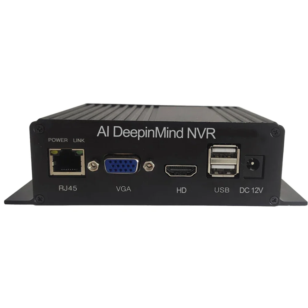 

AI DeepinMind NVR 4 Channel Temp Screening Management System Network Video Recorder Face Recognition