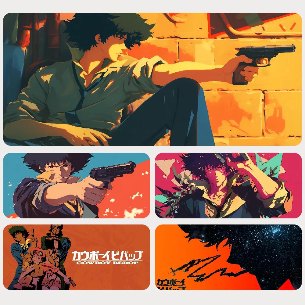 

Space Cowboy Bebop Mousepad Mouse Mat Desk Mat With Pad Gaming Accessories Prime Gaming XXL Keyboard Pad Padding Mat