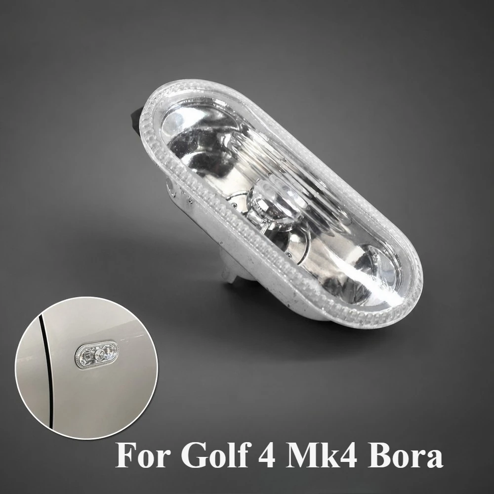 For Golf 4 Mk4 Bora Vento Seat A4 LED Side Marker Lights, Turn Signal Lamp, Waterproof Car Exterior Accessory