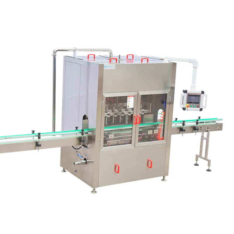 

Automatic sauce filling production line, bottle washing and filling screw cap labeling machine