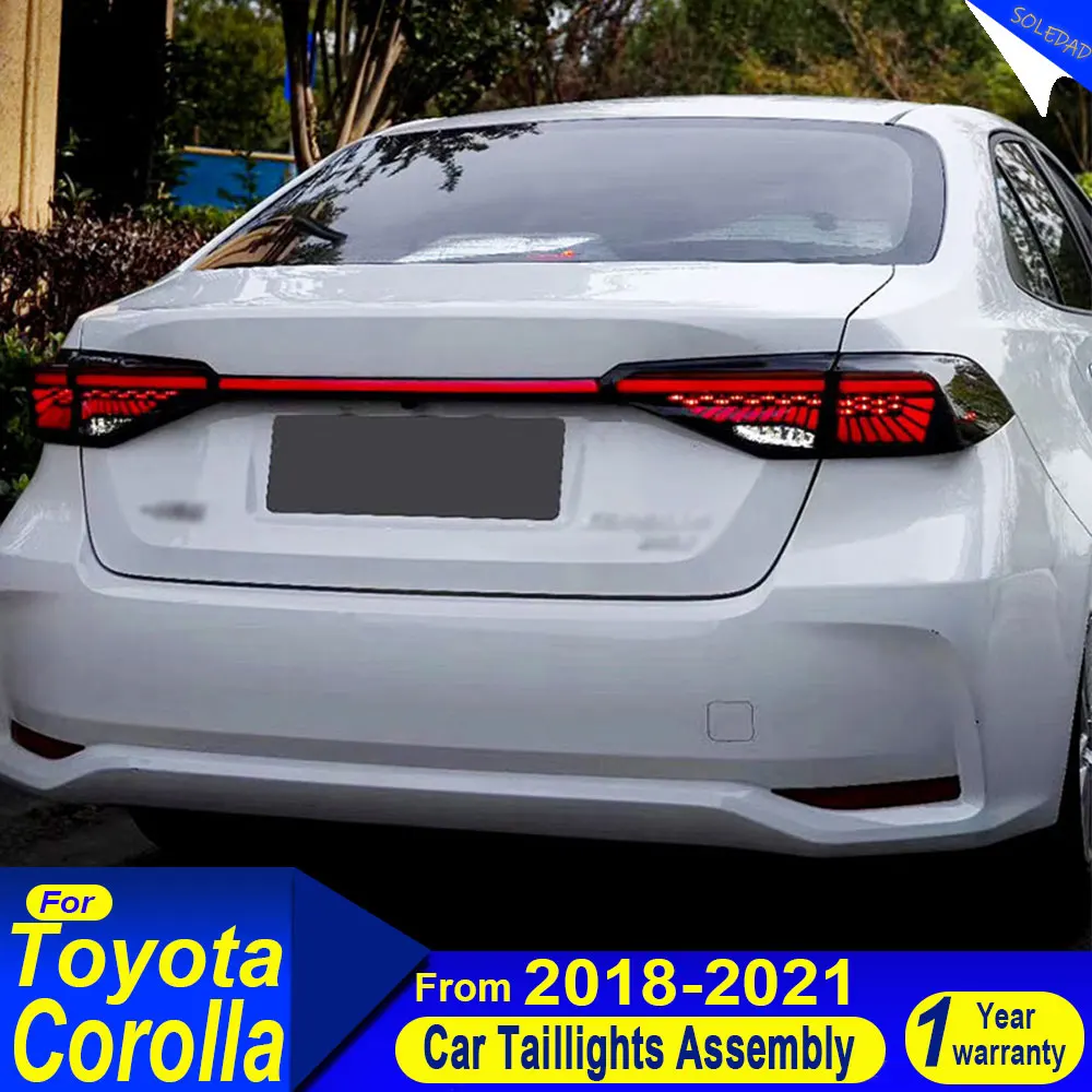 Car Rear Taillights for Toyota Corolla 2020 2021 2022 2023 2024 Animation Rear Lamps LED Taillight Assembly Plug and play