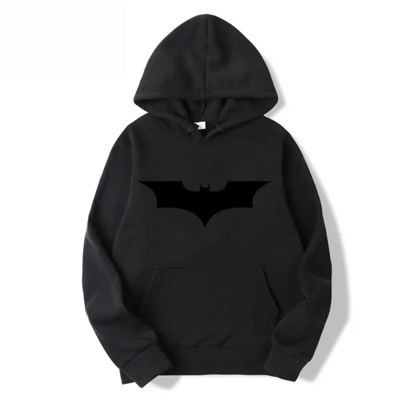 Herren-Kapuzenpullover und Fledermaus-Logo, modisch und bequem, mit Kapuze, lässig, Hip-Hop-Sweatshirt, Herbst-Winter-Mode, Pullover-Kleidung