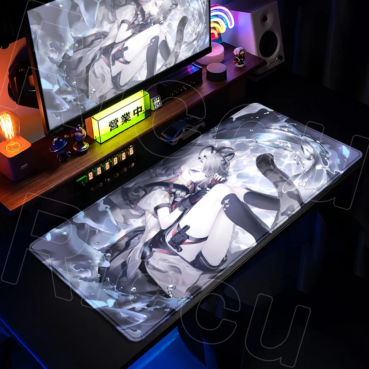 Große Kawaii Anime Mädchen Schreibtischunterlage Game Arknights Endfield Tangtang Mauspad mit Verriegelungskante Büro Laptop Matte PC Gummi Zubehör – Detail 1
