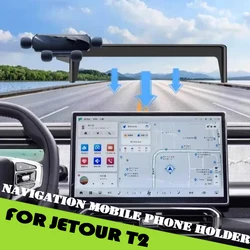 Car Mobile Phone Holder Fit for Jetour Traveller T2 2023 2024 2025 Display Screen Navigation Mobile Phone Holder Car Accessories
