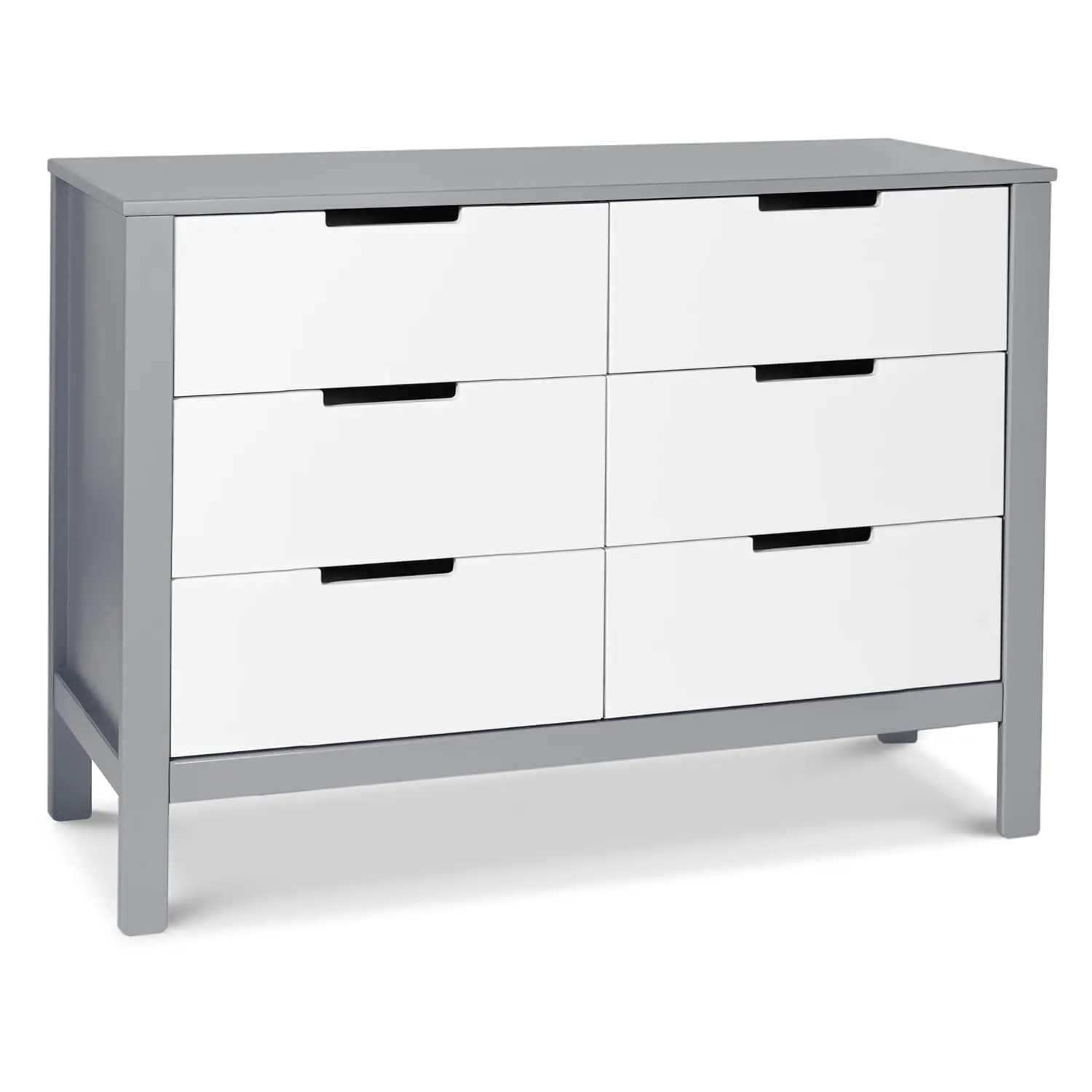 6-Drawer Dresser in Grey and White  It contributes to cleaner indoor air, creating a healthier environment for your baby