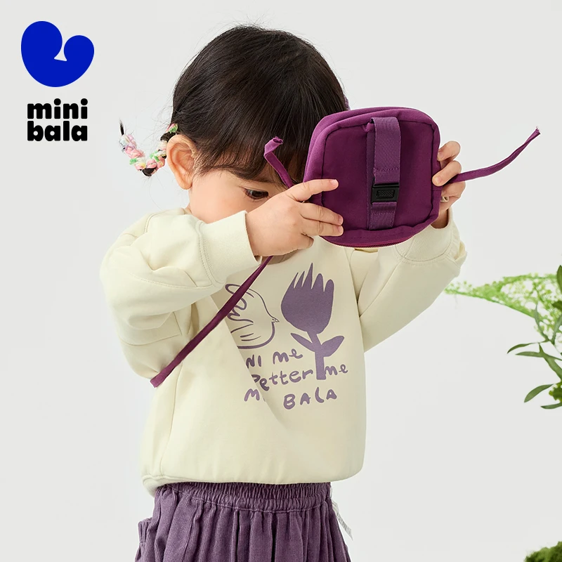 Mini Bala Sudadera con volantes para niña, nueva versión de primavera, Top agradable para la piel, suave, elástico, lindo y versátil