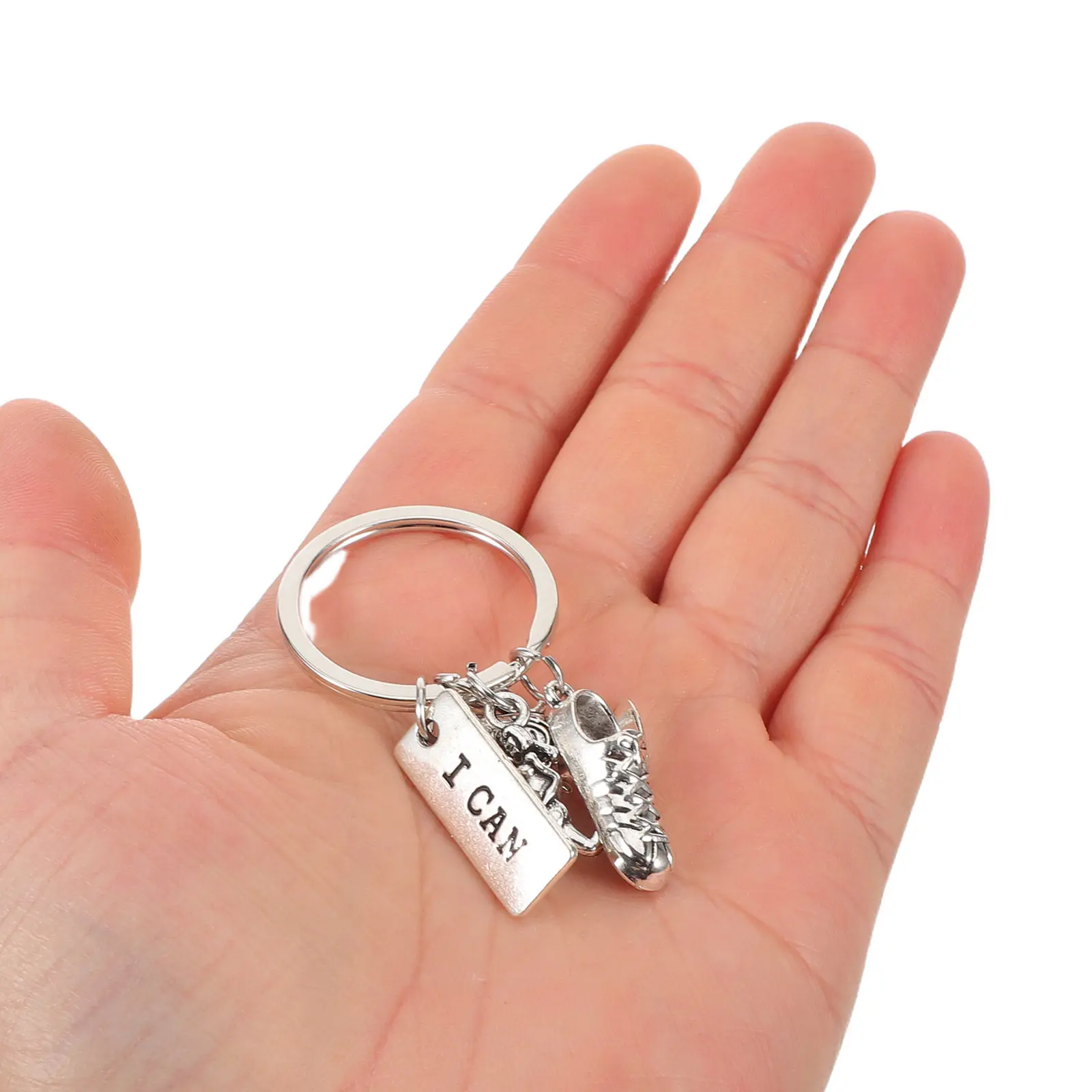 5Pcs Sports Shoes Key Ring Retro Trainer Keychain Mini Backpack Keyring Metal Pendant Keychain Ornament Running Fan Gift Idea