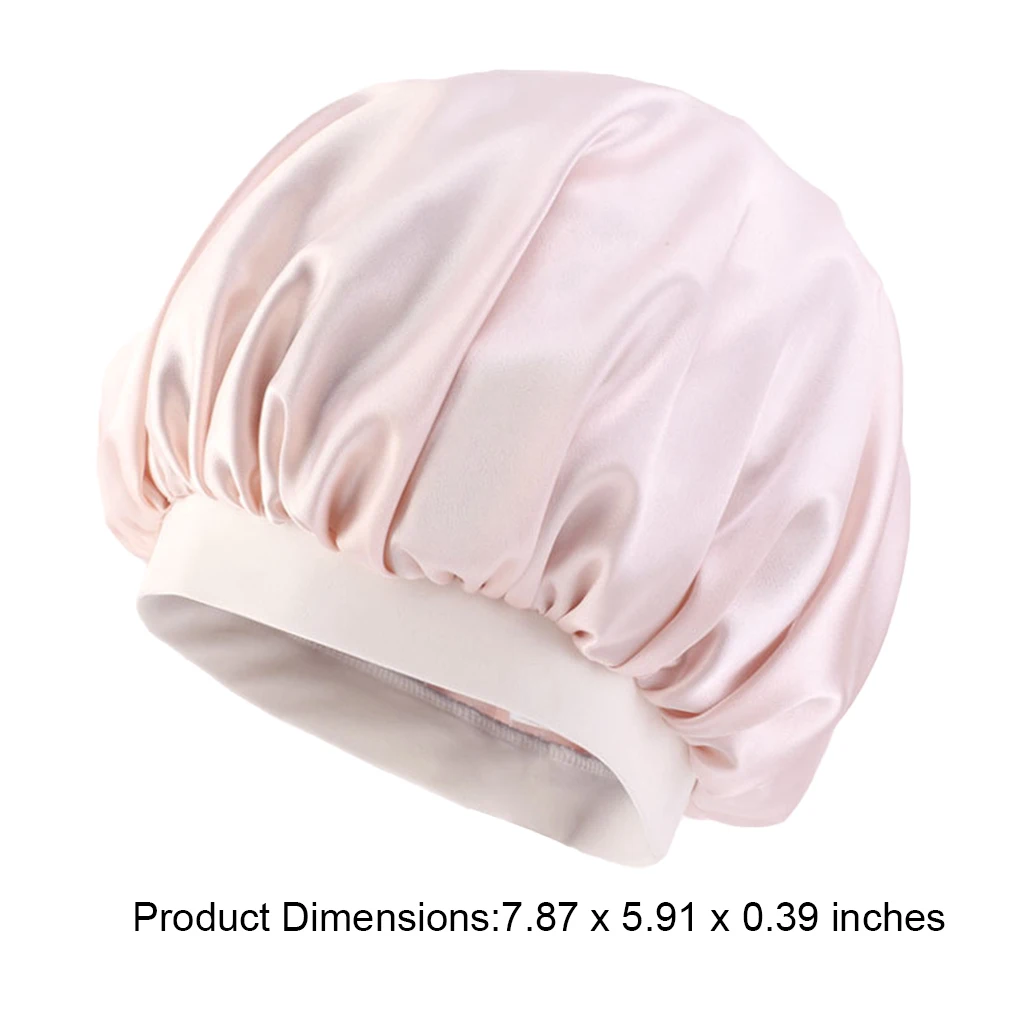 Satin Bonnet Head Scarf Sleeping Cap Headwrap Turbans Head Cover Hair Leaf