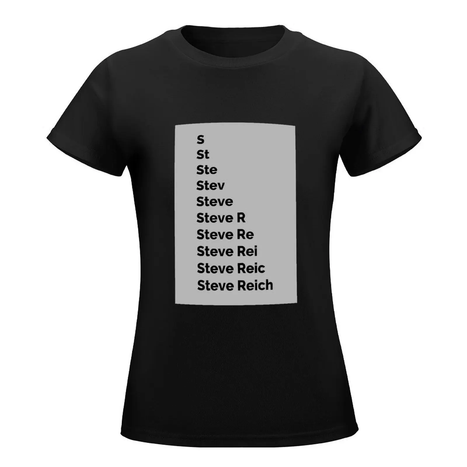 Steve Reich T-Shirt summer clothes hippie clothes aesthetic clothes Women's tops