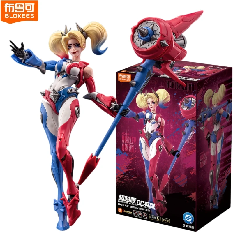 BLOKEES Original Harley Quinn Esquadrão Suicida DC Modelo de Montagem Boneco de Ação Colecionável Task Force X Brinquedo Modelo Anime Presentes