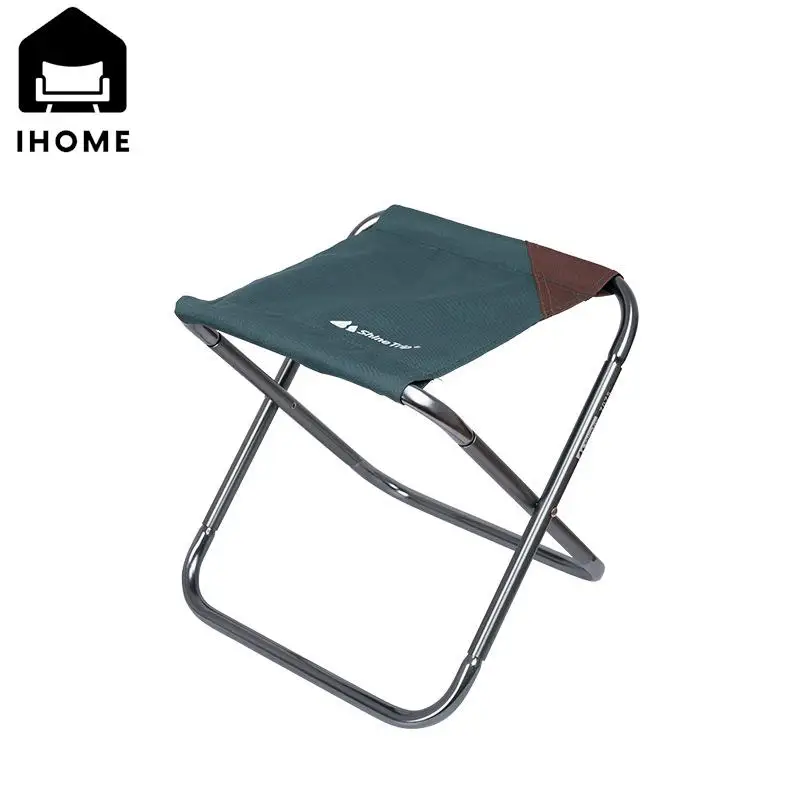 IHOME Folding Stool Large 7075 Aluminum Alloy Outdoor Portable Barbecue Fishing Maza Train Stool Camping Folding Chair New 2024