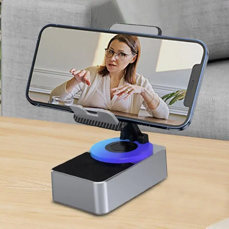 ที่ตั้งโทรศัพท์มือถือพร้อมลำโพง BT ไร้สายพับได้และลำโพง BT แบบพกพาฐานกันลื่นลำโพงโทรศัพท์