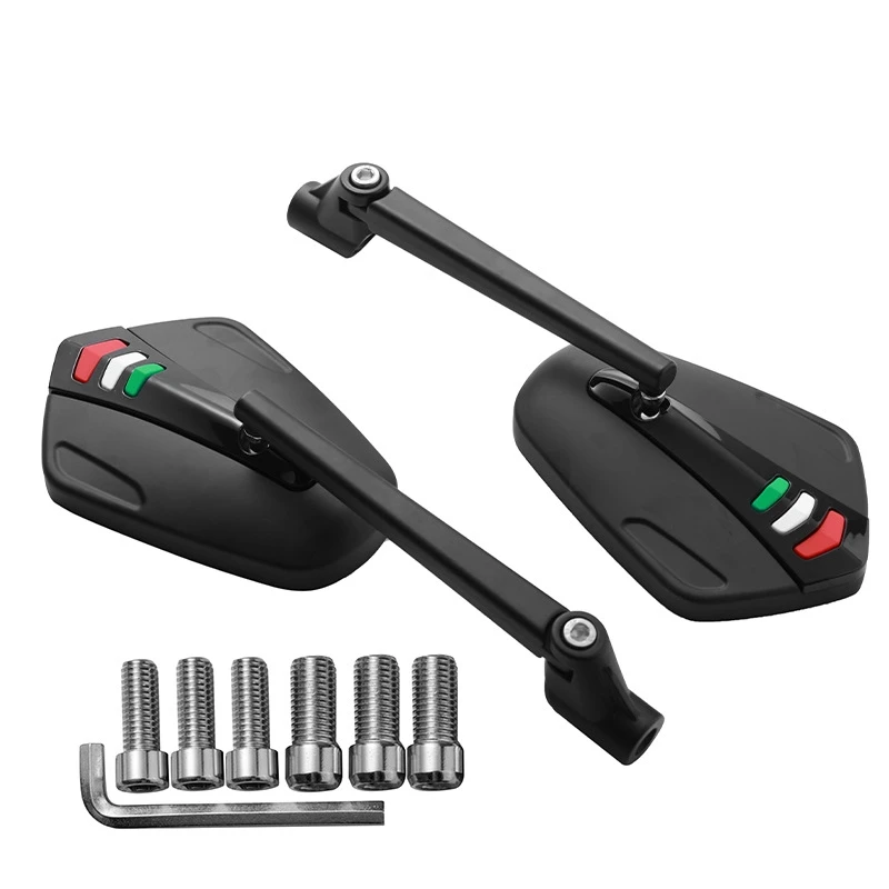 

8mm 10mm Universal Motorcycle CNC Aluminium Mirror Rearview Rear View Side Back Mirrors Electric Motorcycle