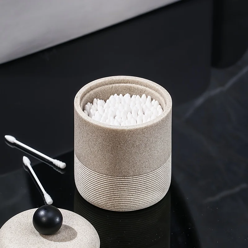 

Cotton Swab Storage Box Home Portable Light Luxury Makeup Dustproof Organizer