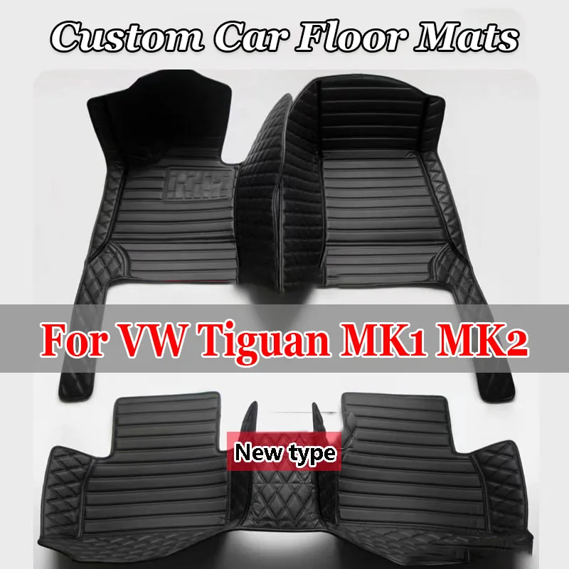 

Автомобильные коврики для Volkswagen VW Tiguan MK1 MK2 2.0TSI 280TSI 330TSI 380TSI 2007-2022, автомобильный ковер на заказ, аксессуары для интерьера