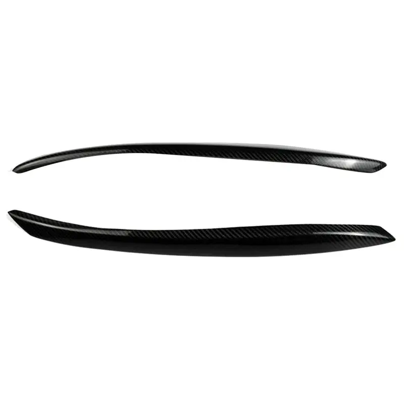 

Накладки на фары AEE5 для Audi TT 2006-2014, декоративные наклейки-реснички на фары, накладки на крышку фар, из настоящего карбона