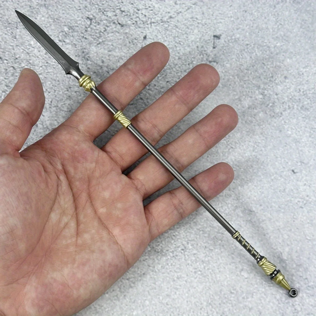 8.6inch Zhao Yun Katana Spear Anime Partisan Ninja Knife Metal Sword Steel Real Size Japanese Katana Original Samurai Sabre Gift
