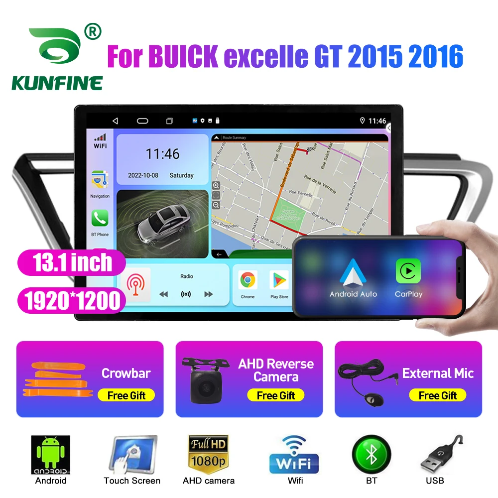 

13.1 inch Car Radio For BUICK excelle GT 2015 2016 Car DVD GPS Navigation Stereo Carplay 2 Din Central Multimedia Android Auto