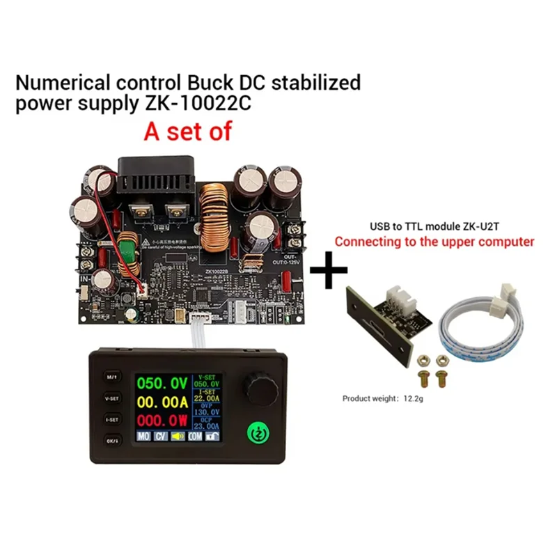 ABSY Alimentatore CC regolabile da 1500 W ZK-10022 125 V 22 A Tensione stabilizzata Tensione costante Modulo step-down a corrente costante