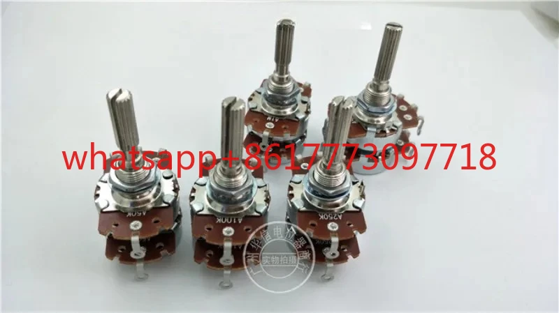 

Antique volume potentiometer with dual taps A50K A100K A250K A500K A1M 8-pin