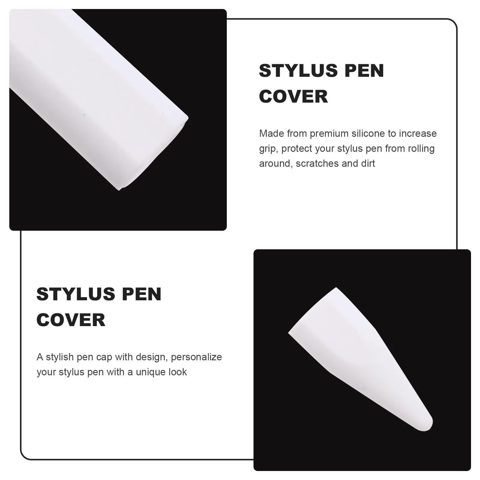 Silicone Stylus Cover for Pencil 2 Easy Install Precise Fit Refreshing Colors Comfortable Texture Stylus Protector Touch