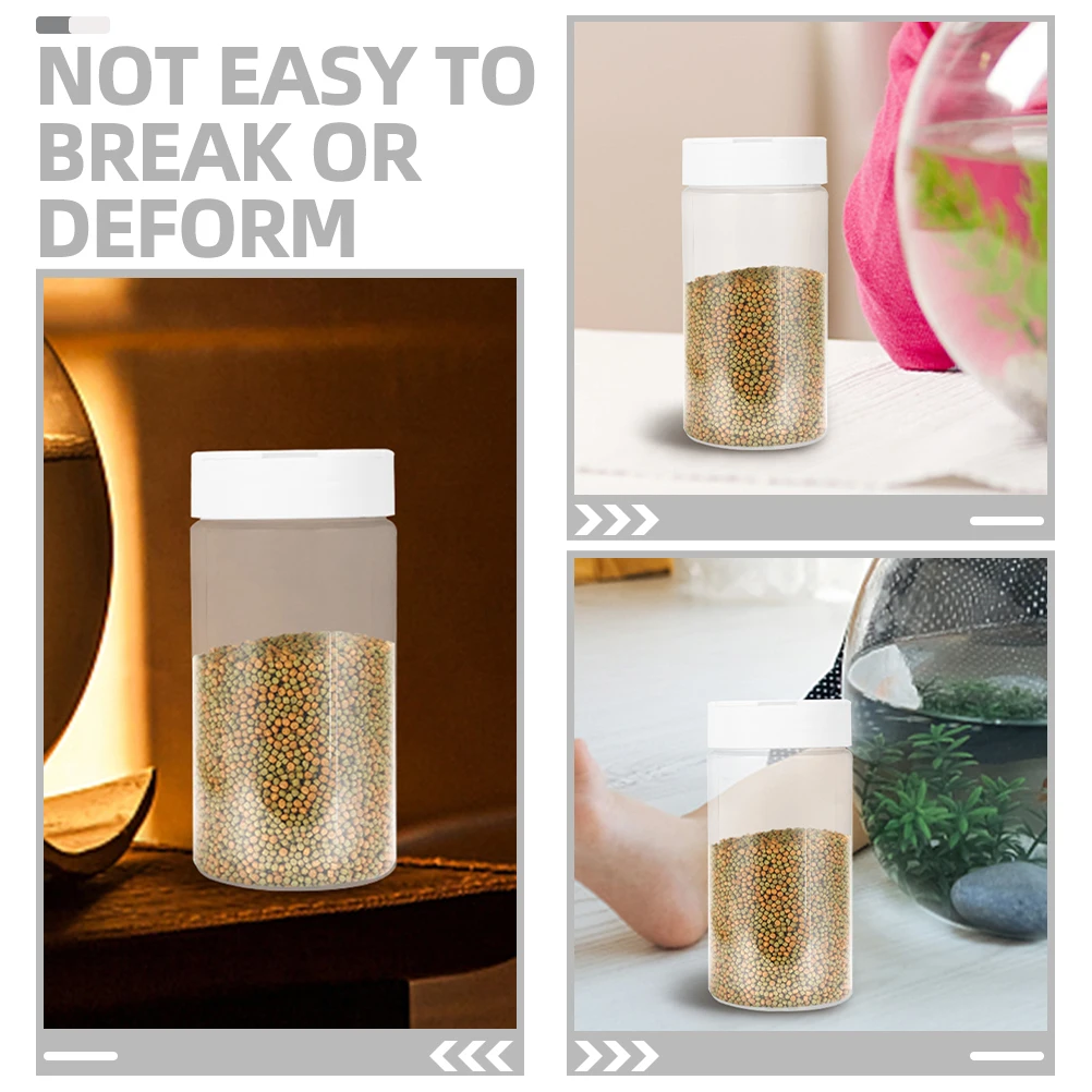 

Fish Food Feeder Clear Large-Capacity Reusable Aquarium Feeding Bottle For Betta Goldfish Turtle Tanks Feeding Tool Storage