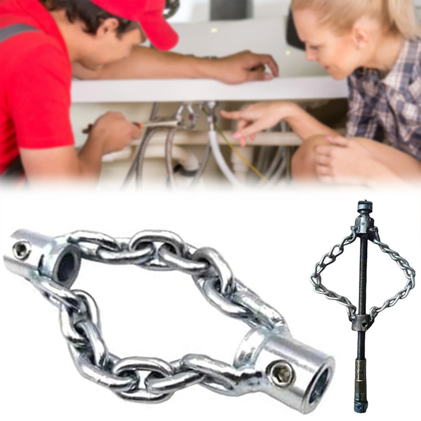 

Flexible-Shaft Drain Cleaner Professional Blockage Removal Tool For Home Use