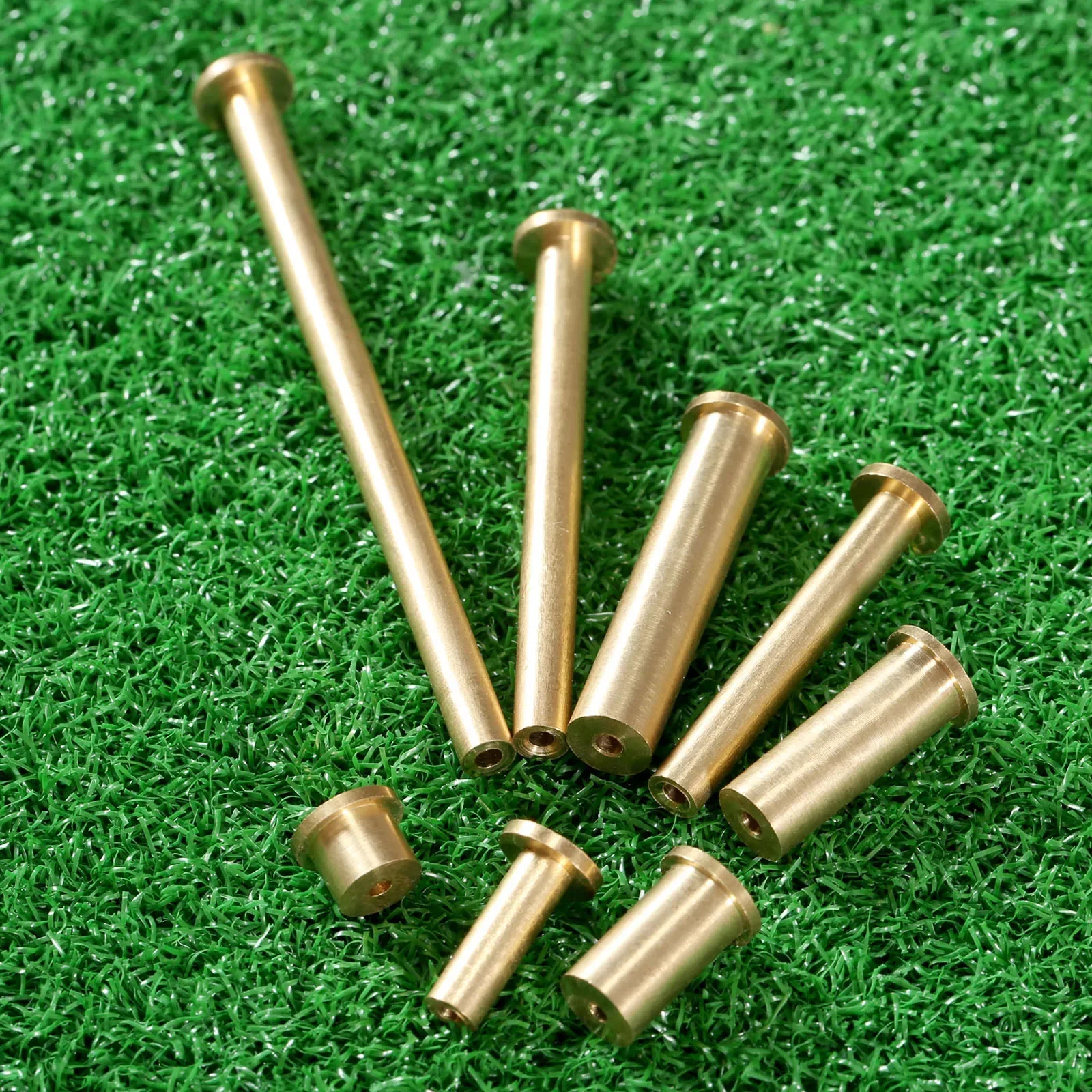 8Pcs of Set 2g/4g/6g/8g Copper Brass Golf Nail Plug Weight for .355 & .355 .370 Tips End Steel Shaft Fit Irons Woods Club Shafts