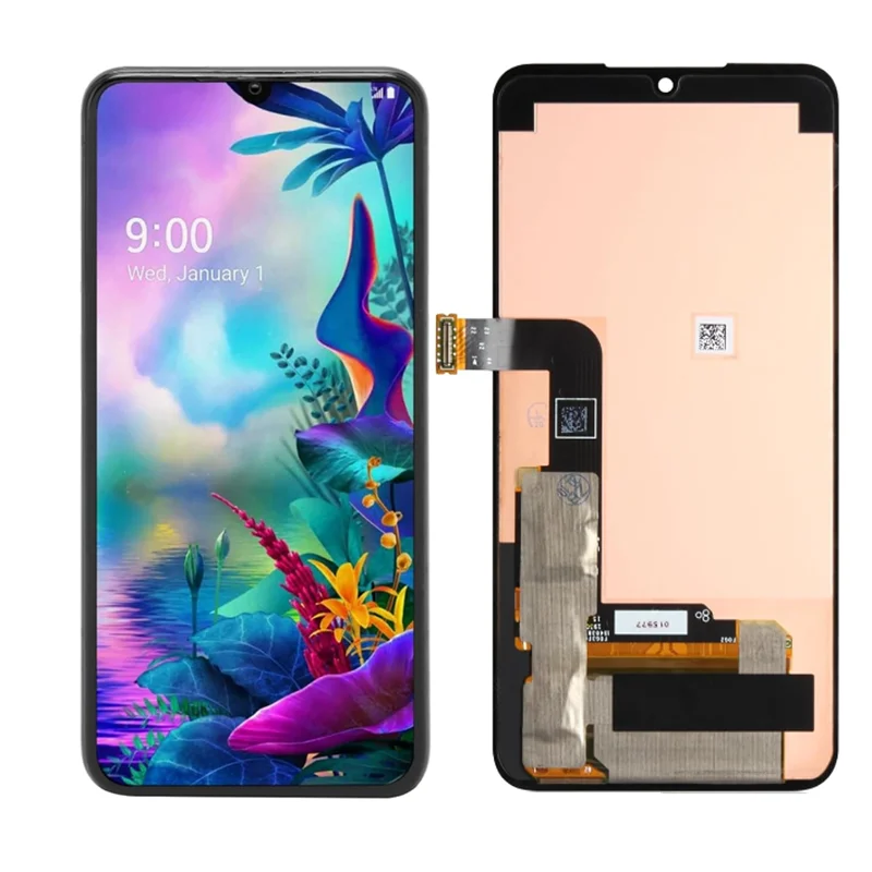 Протестированный TFTAMOLED ЖК-экран для LG G8X G V50S ThinQ ЖК-дисплей с рамкой и дигитайзером сенсорного экрана LG G8X G V50S Тонкая замена