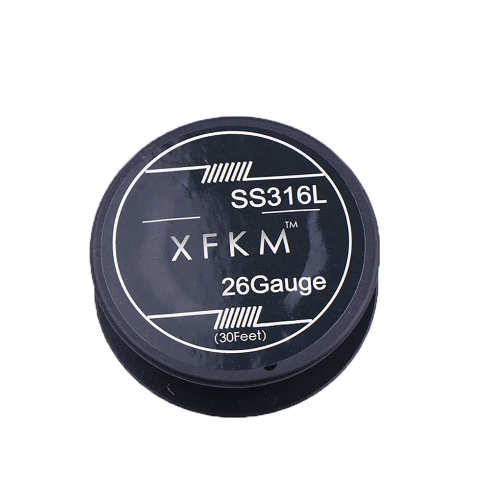 XFKM Heating Wire NI80/A1/SS316L Resistance 30 Feet/roll 24GA 26GA 28GA 30GA 32GA Rebuildable DIY Wicks Tools Accessories