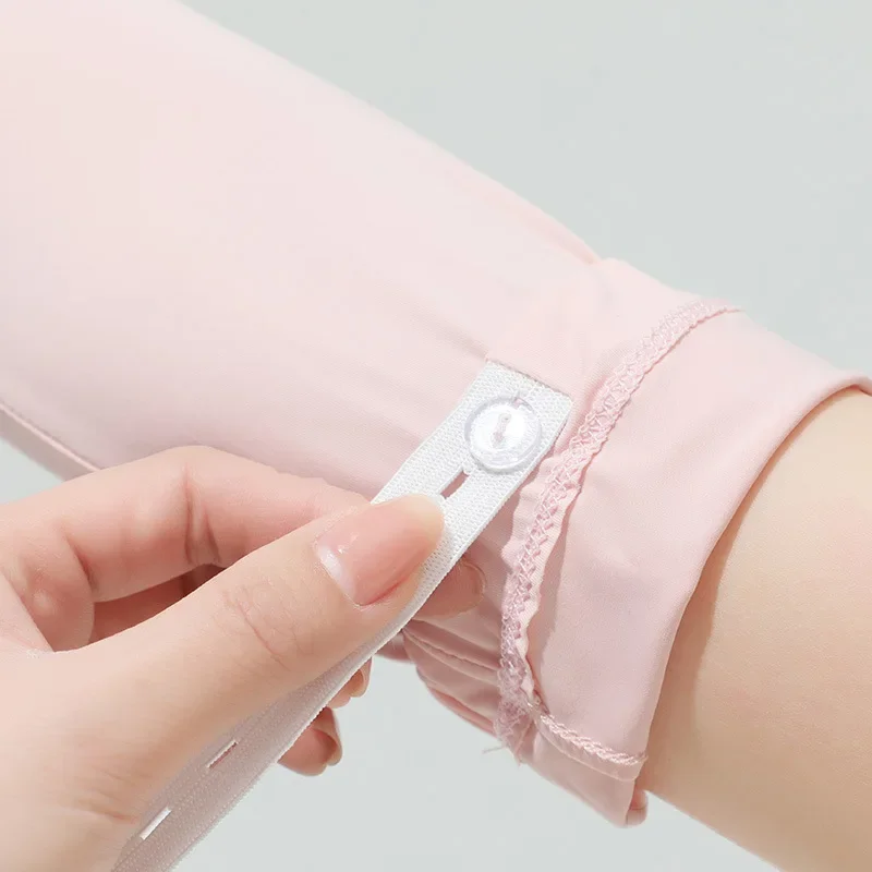 Ice Sleeve Women Riding UV Protection Touch Screen Cool Spring Summer Outdoor Sun Protection Ice Silk Sleeve Long Arm Cover