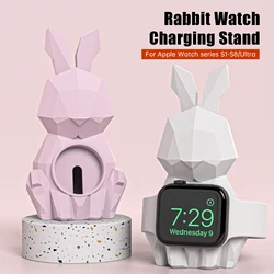 Silicone Charger Stand for Apple Watch Serie 8 7 6 5 4 3 21 SE Station Charging Dock Holder for Apple Watch Ultra Bracket Base