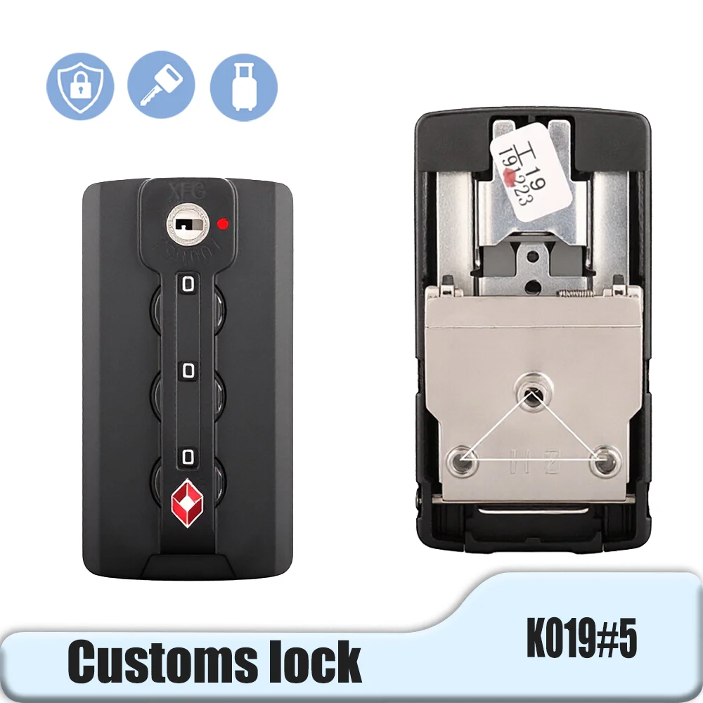 K019#5 TSA Lock for Duty Free Bag – Seal After Shopping Resettable Code Airport Security Travel Accessory