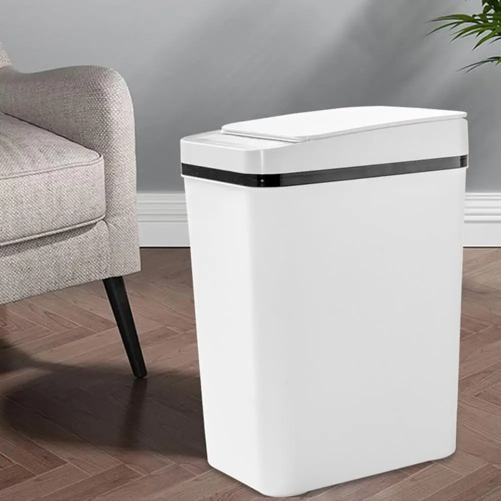 Induction Trash Can Light Touch Switch Intelligent Garbage Bin Rechargeable 3 Colors Intelligent Garbage Bin Keep Tidy