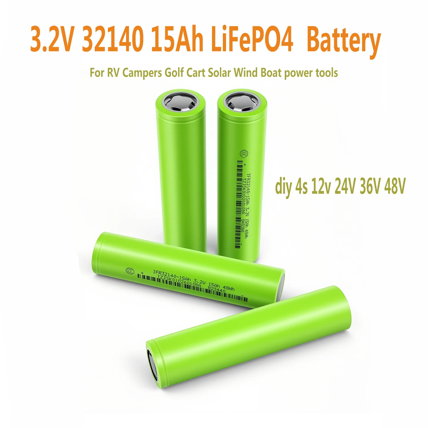 Renewable Energy Engineering - Nieuwe LiFePO4 32140 3.2V 15Ah batterijpakket