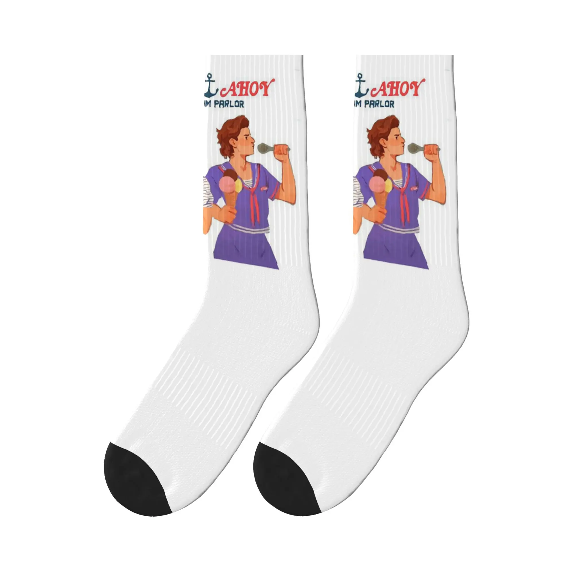 

Dingus by teeourguest Scoops Ahoy Sports Socks High Quality Stockings All Season Long Socks for Unisex Christmas Gifts