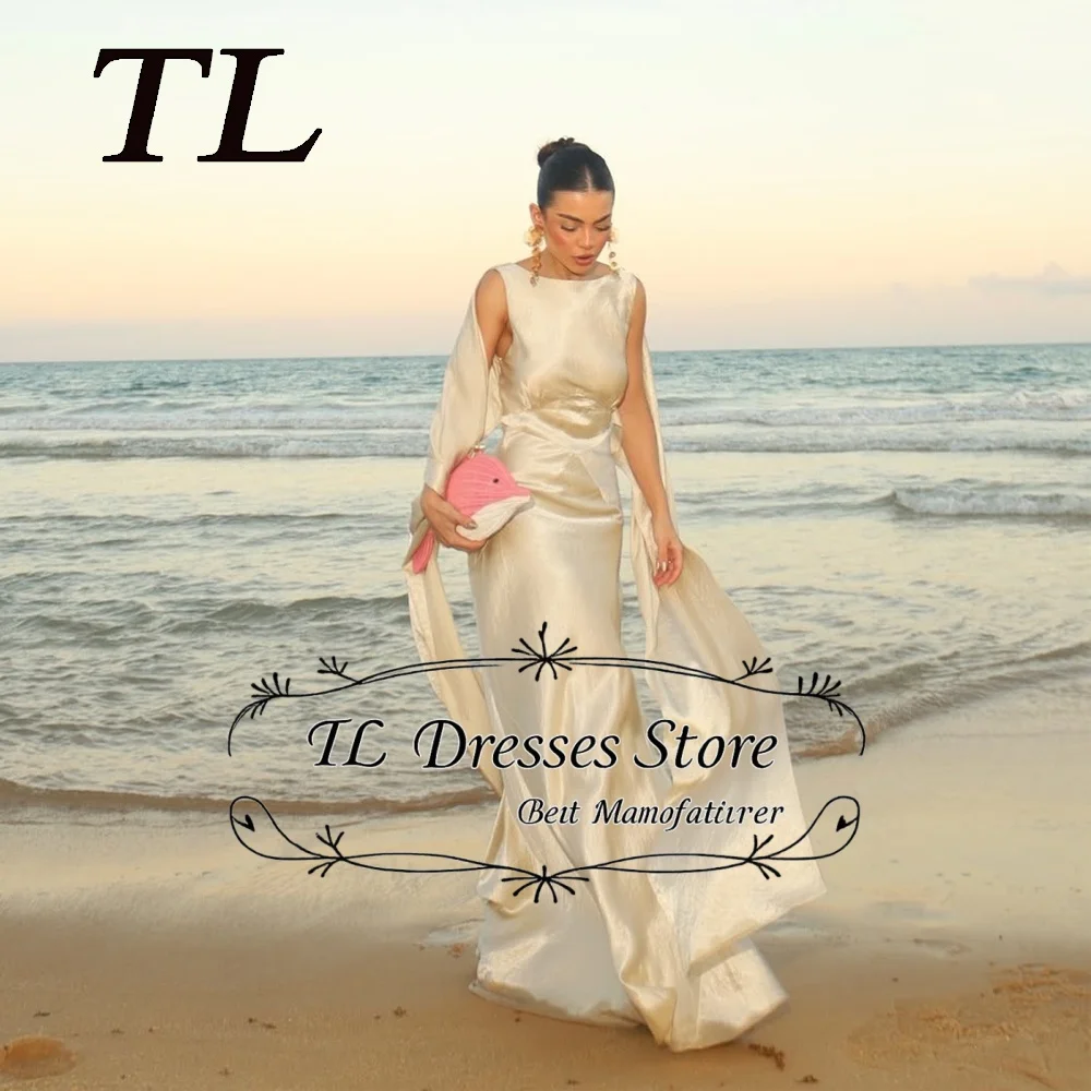 

TL Luxurious Satin Backless Evening Dresses Events Dubai Elegant Floor-Length A-Line Prom Gowns Customized ﻿2026