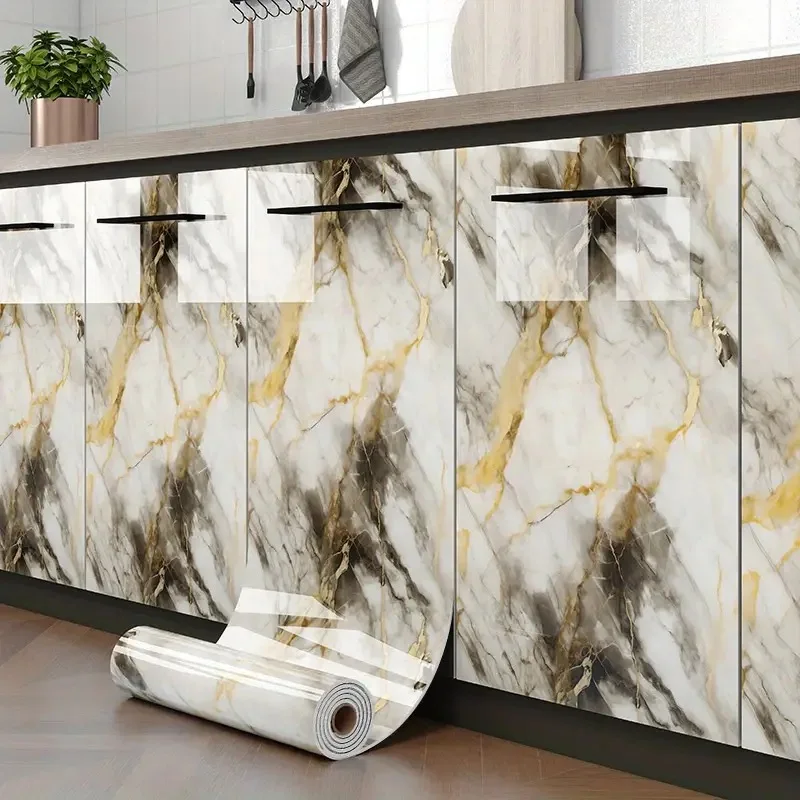 

Marble wallpaper sticker, self-adhesive foam tiles, thick design, easy to clean and cut, home decoration panel, kitchen bedroom